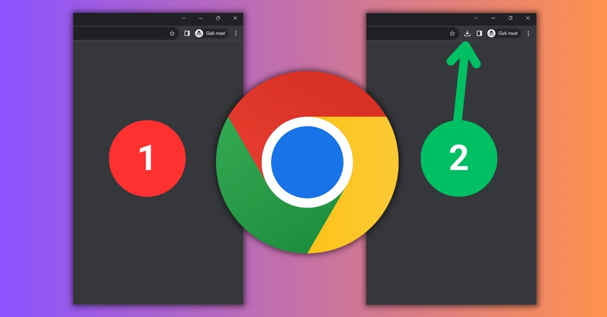 Gizli Modda Chrome İndirme Simgesi Nasıl Eklenir