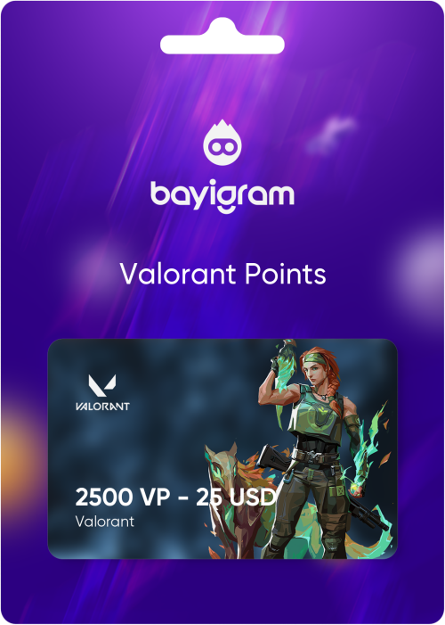 Valorant 2500 VP - 25 USD Satın Al