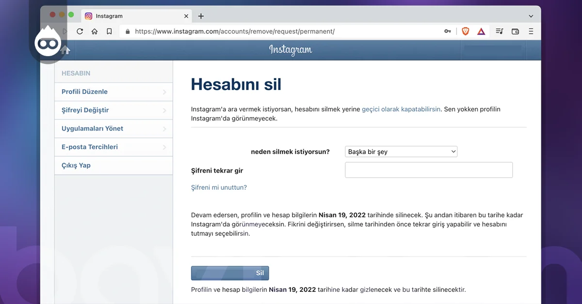 Instagram Hesabı Kalıcı Olarak Nasıl Dondurulur
