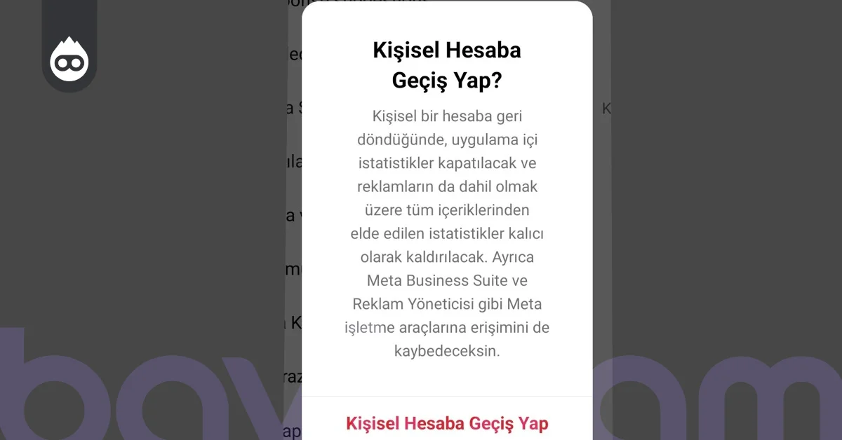 Instagram İşletme Hesabı Kapatma