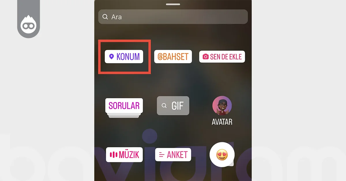 Hikayelerde Konum Etiketi Kullanımı