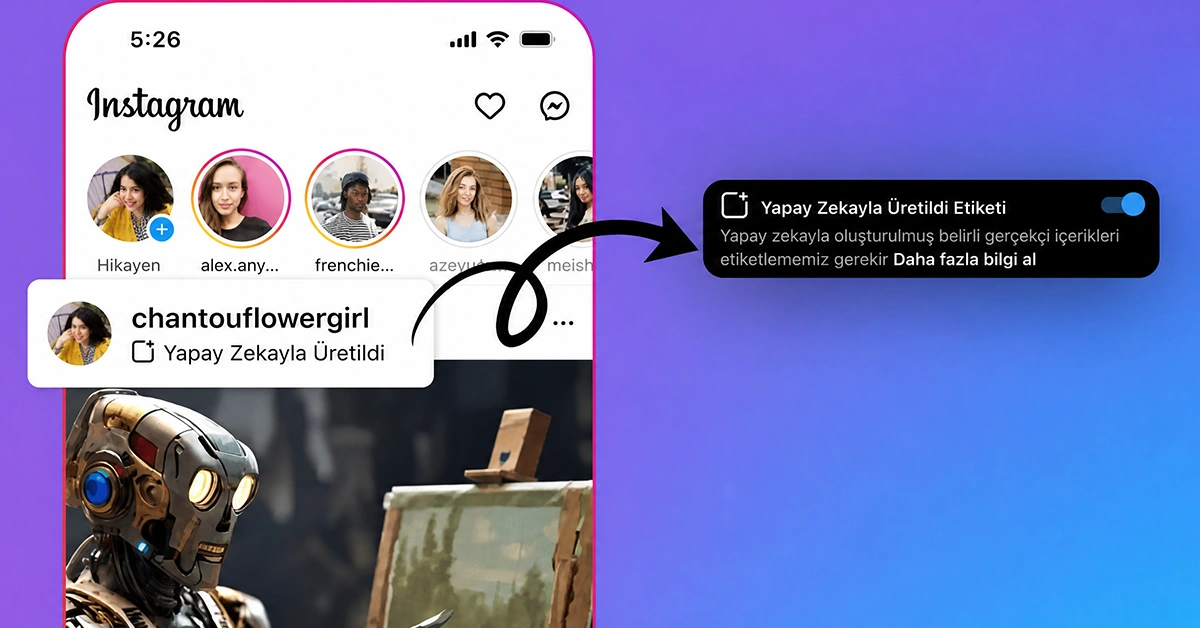 Instagram gönderilerinde yapay zeka etiketi zorunlu mu?