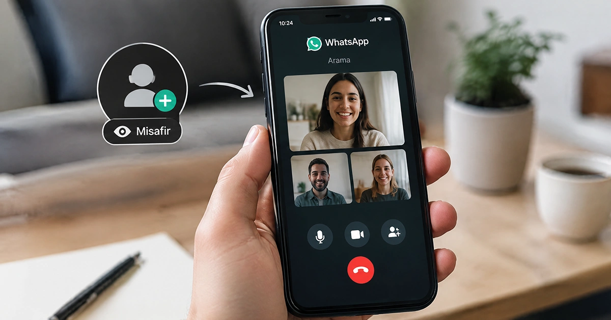 WhatsApp aramasına misafir olarak katılan kişi ne görür?