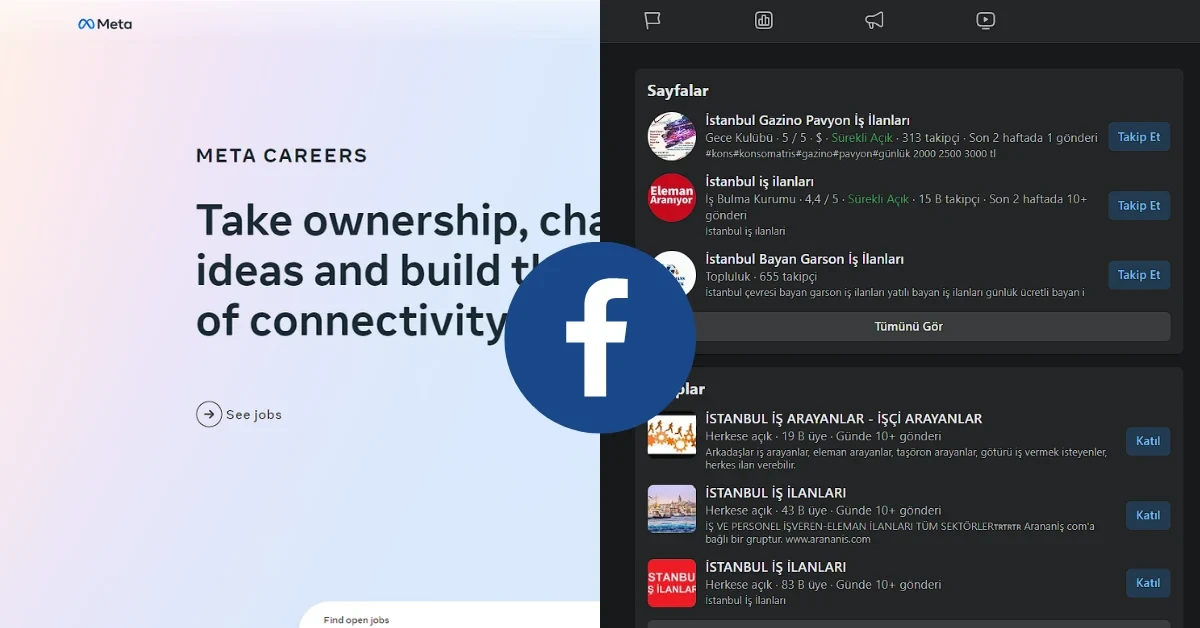 Facebook İş İlanlarına Nereden Bakılır