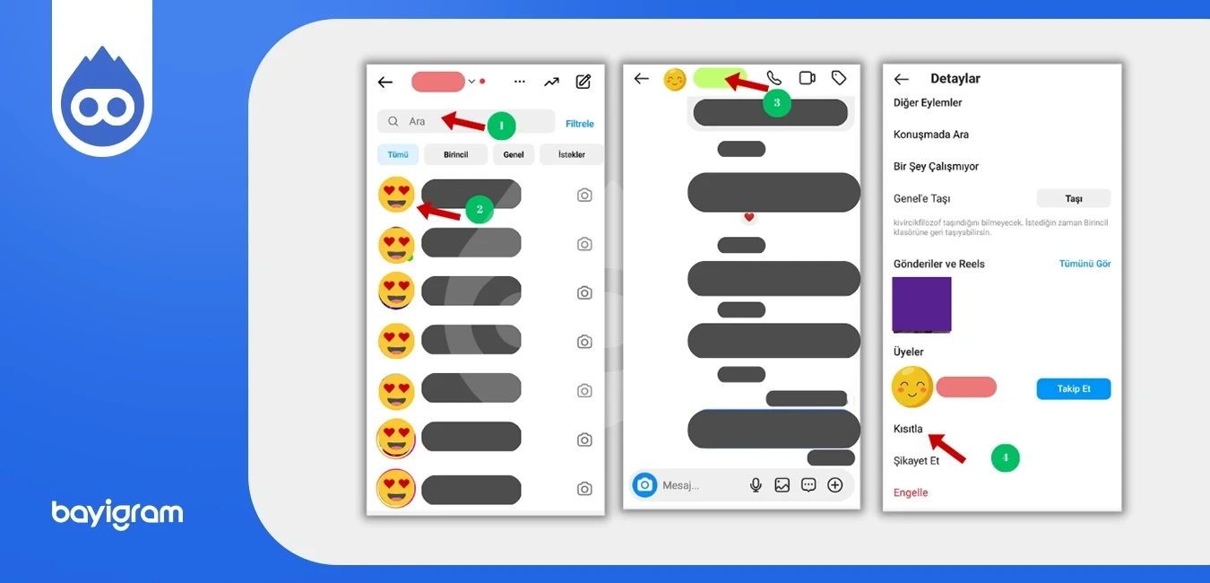 Instagram Mesaj Kısıtlaması Nasıl Yapılır