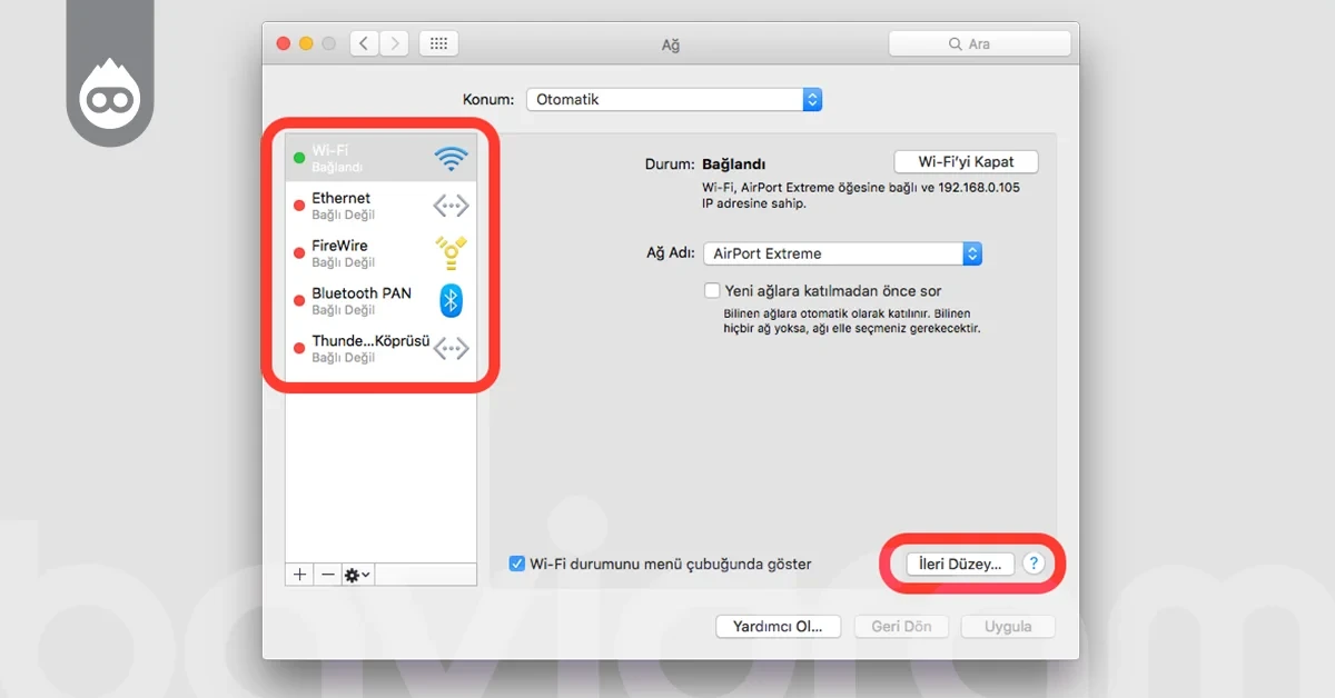 MacOS İşletim Sisteminde DNS Ayarları