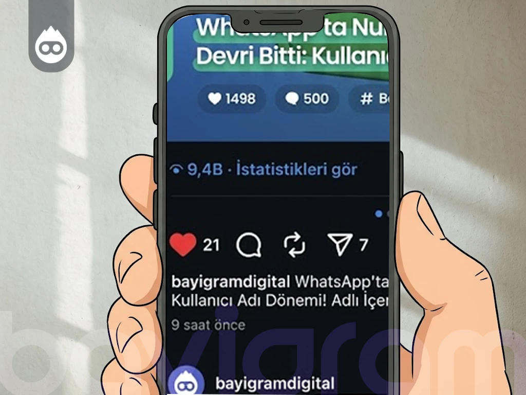Merak ettiğiniz gönderiye veya Reels videosuna gidin