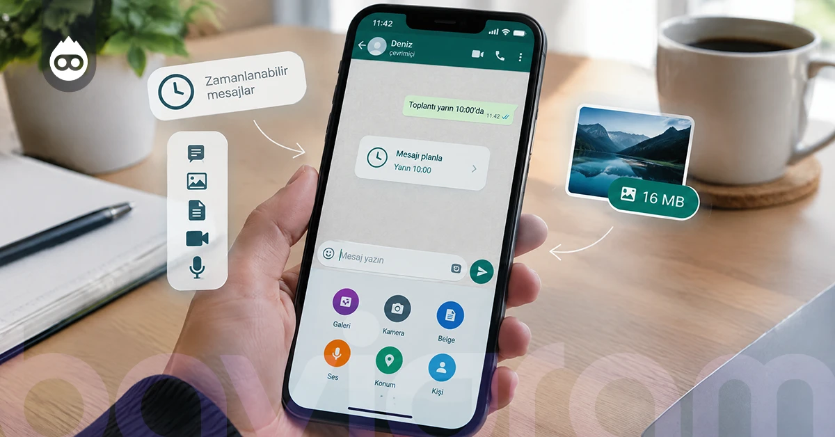 Zamanlanabilen mesaj tipleri ve medya sınırı