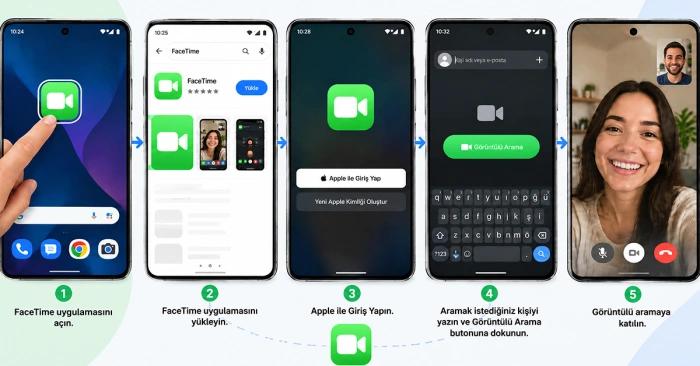 Android telefonda FaceTime nasıl kullanılır?