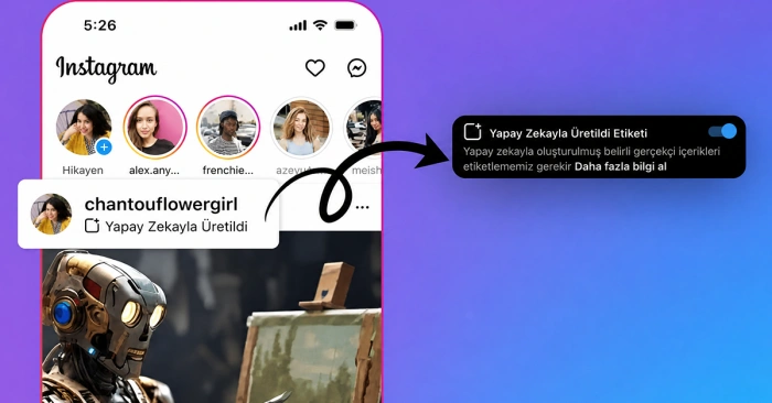 Instagram gönderilerinde yapay zeka etiketi zorunlu mu?