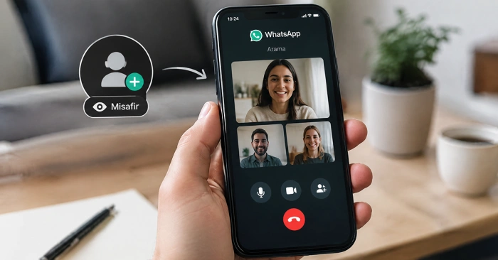 WhatsApp aramasına misafir olarak katılan kişi ne görür?