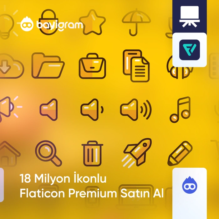 18 Milyon İkonlu Flaticon Premium Satın Al