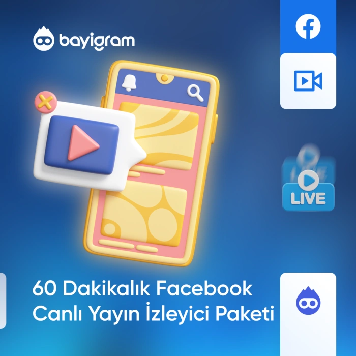 60 Dakikalık Facebook Canlı Yayın İzleyici Paketi