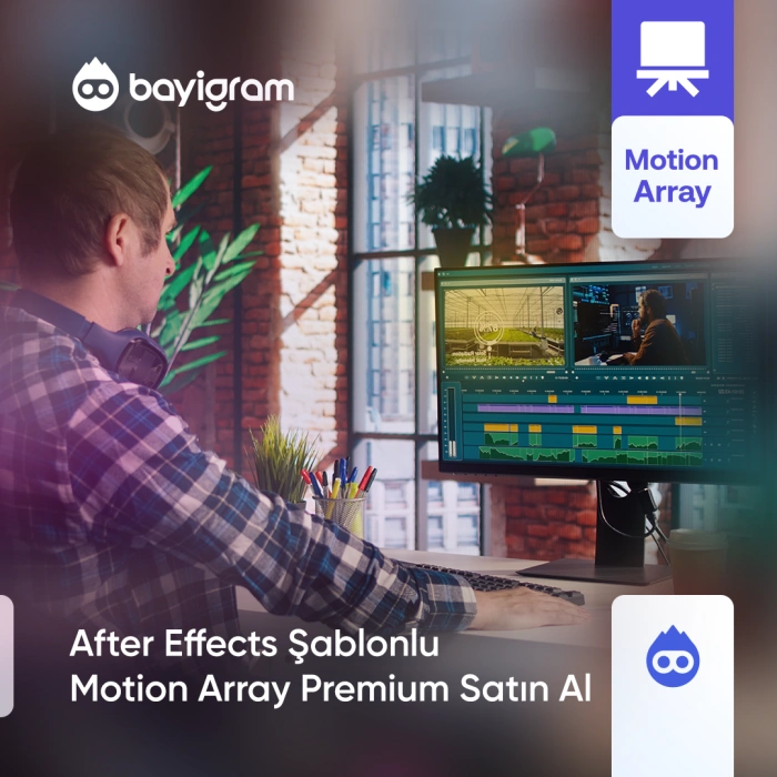 After Effects Şablonlu Motion Array Premium Satın Al