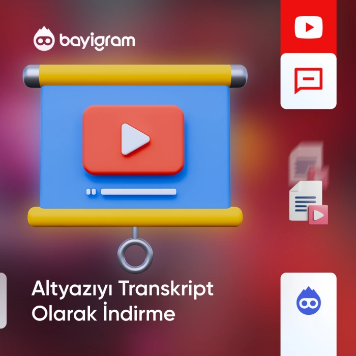Altyazıyı Transkript Olarak İndirme