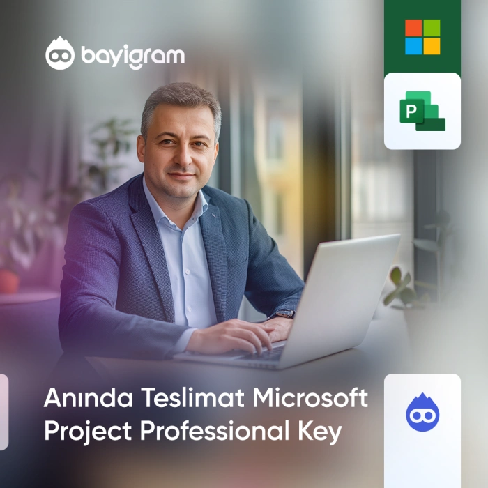 Anında Teslimat Microsoft Project Professional Key