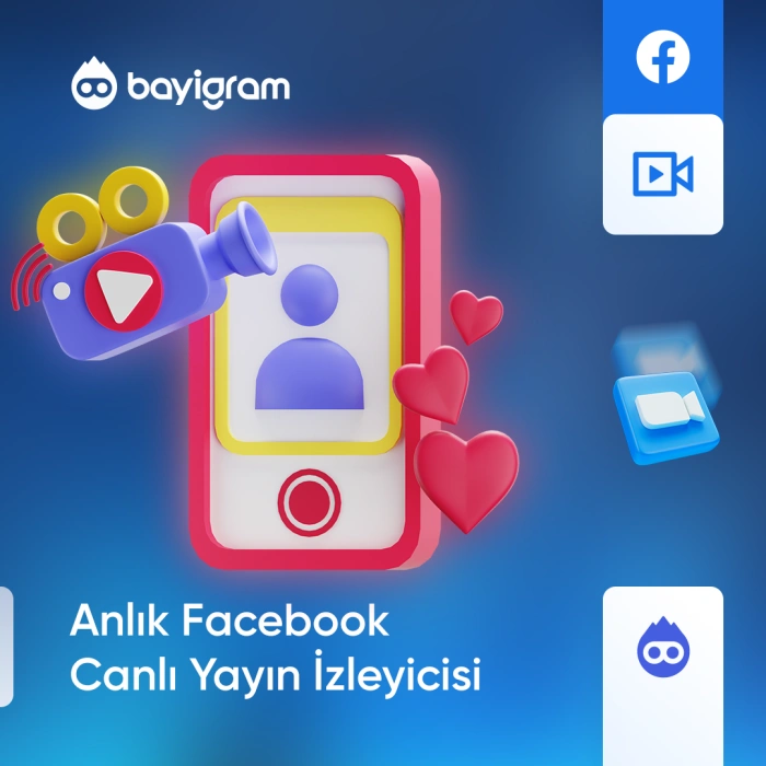Anlık Facebook Canlı Yayın İzleyicisi