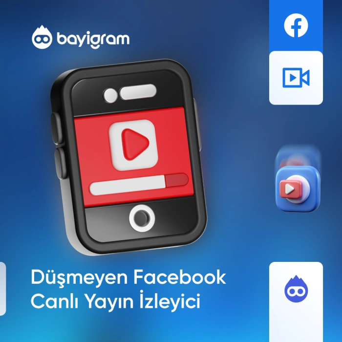 Düşmeyen Facebook Canlı Yayın İzleyici