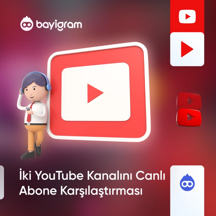 İki YouTube Kanalını Canlı Abone Karşılaştırması
