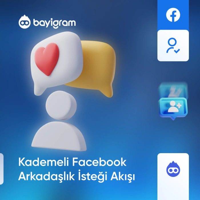 Kademeli Facebook Arkadaşlık İsteği Akışı