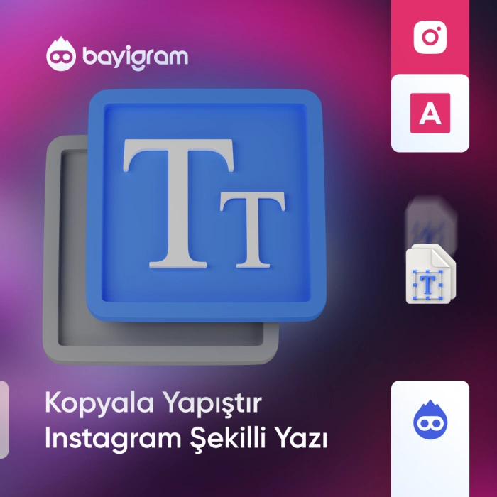 Kopyala Yapıştır Instagram Şekilli Yazı
