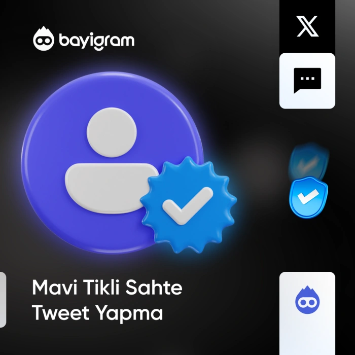 Mavi Tikli Sahte Tweet Yapma