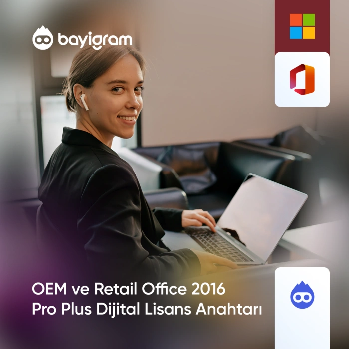 OEM ve Retail Office 2016 Pro Plus Dijital Lisans Anahtarı