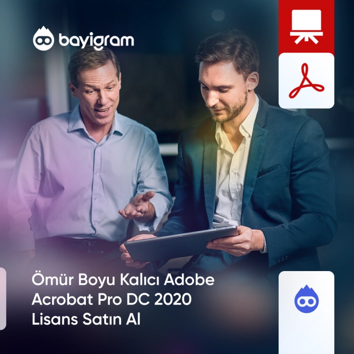 Ömür Boyu Kalıcı Adobe Acrobat Pro DC 2020 Lisans Satın Al