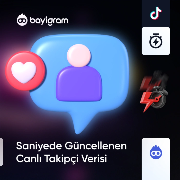 Saniyede Güncellenen Canlı Takipçi Verisi