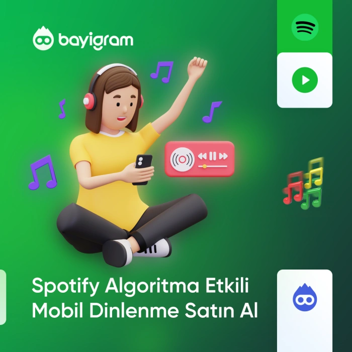 Spotify Algoritma Etkili Mobil Dinlenme Satın Al