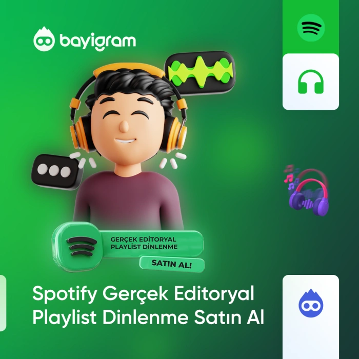 Spotify Gerçek Editoryal Playlist Dinlenme Satın Al