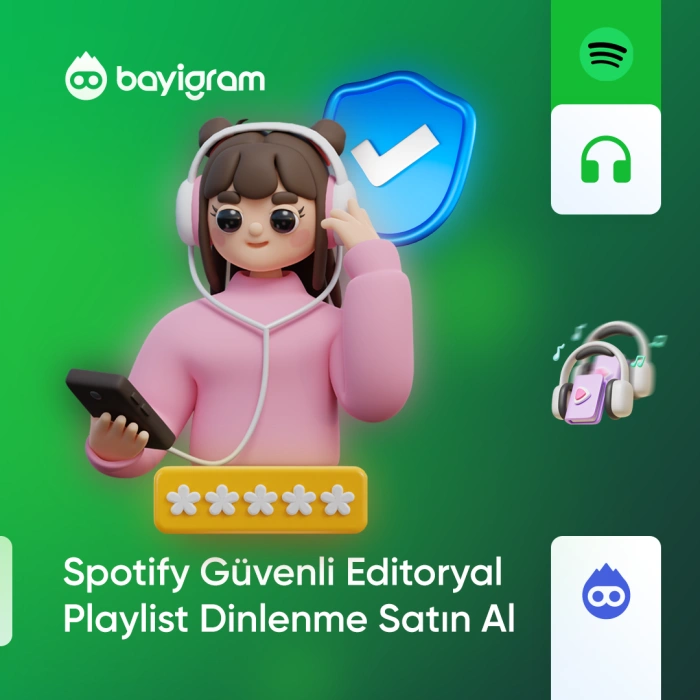 Spotify Güvenli Editoryal Playlist Dinlenme Satın Al