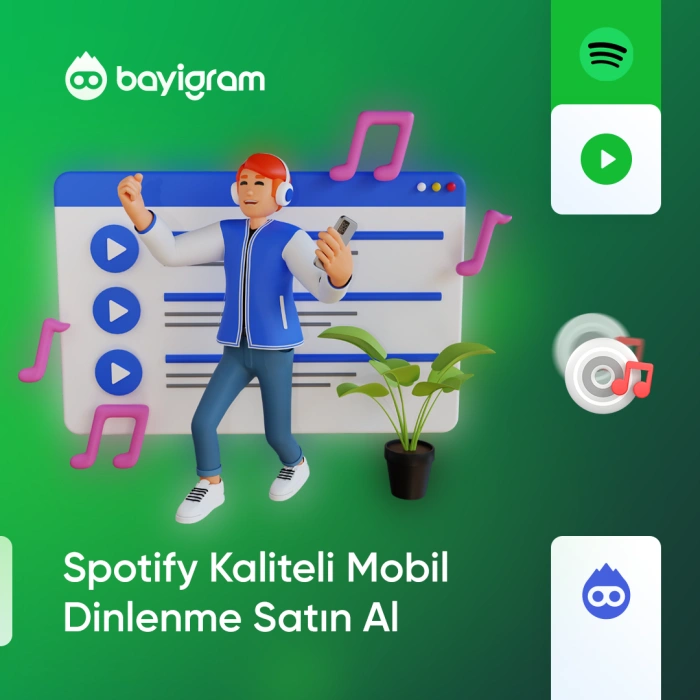 Spotify Kaliteli Mobil Dinlenme Satın Al