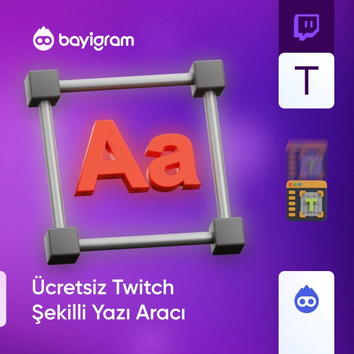 Ücretsiz Twitch Şekilli Yazı Aracı